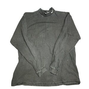 Nike Mock‑Neck Long‑Sleeve Shirt – Embroidered Swoosh – Size XL